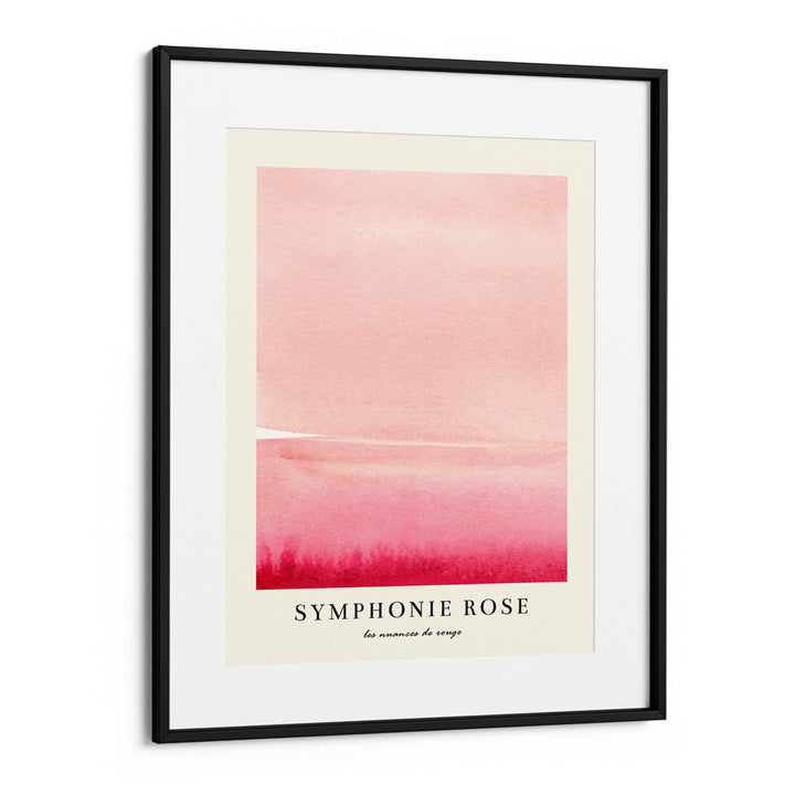 Symphonie Rose II Abstract Art-Black Frame With Mount-Nook At You