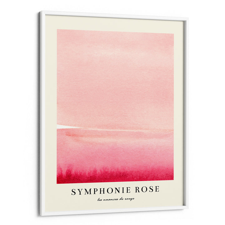 Symphonie Rose II Abstract Art-White Frame-Nook At You