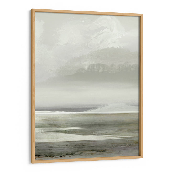 Serene Watercolor Horizons Abstract Art-Wooden Frame-Nook At You