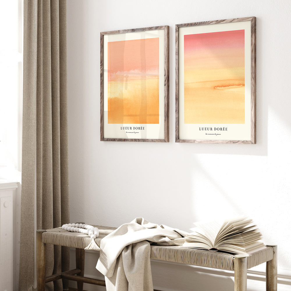 Lueur Doree I Abstract Art-Rolled Art-Nook At You