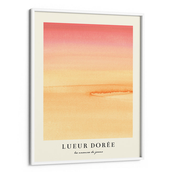 Lueur Doree II Abstract Art-White Frame-Nook At You