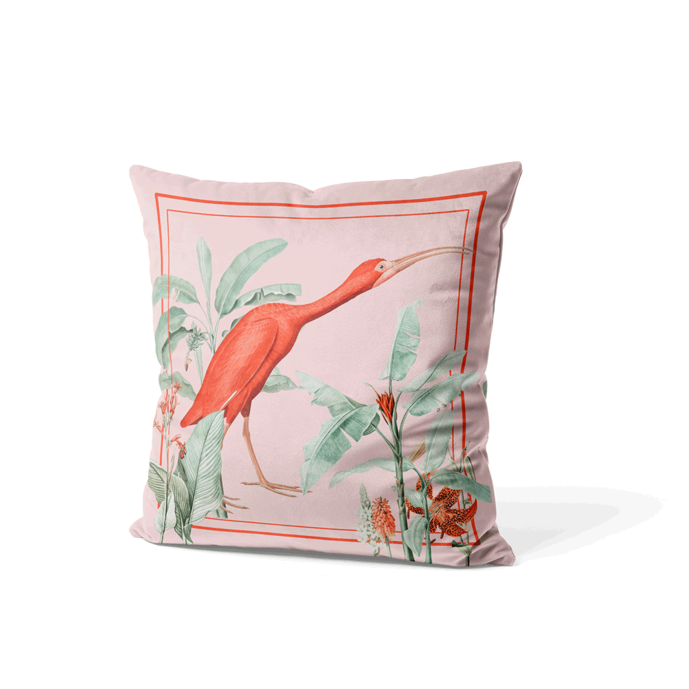 Flamingo Cotton Cushion Cover Nook At You