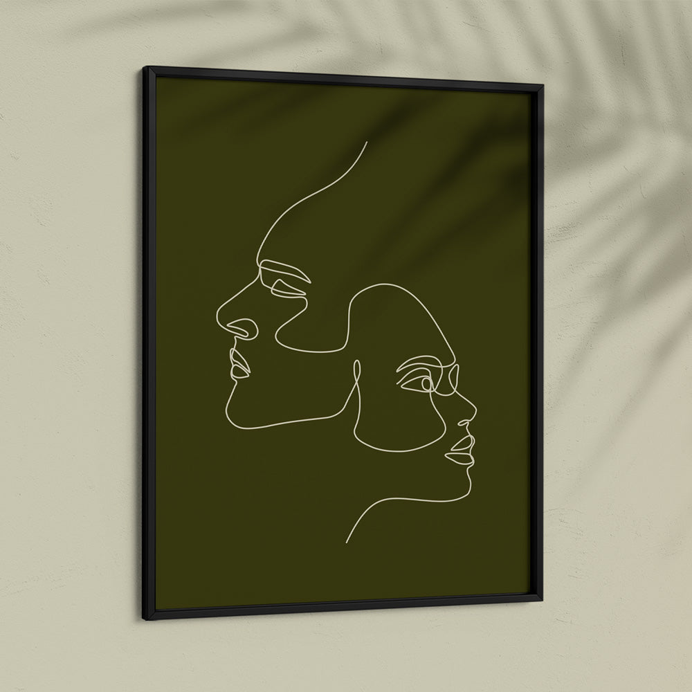 Deceit - Green Abstract Wall Art-Nook At You