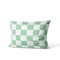 Green Checkered Cushion Cover
