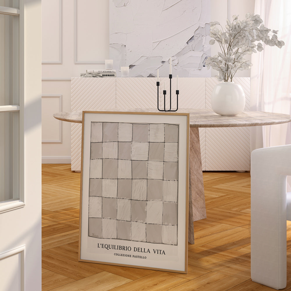 Checkmate Abstract Art Paintings-Rolled Art-Nook At You