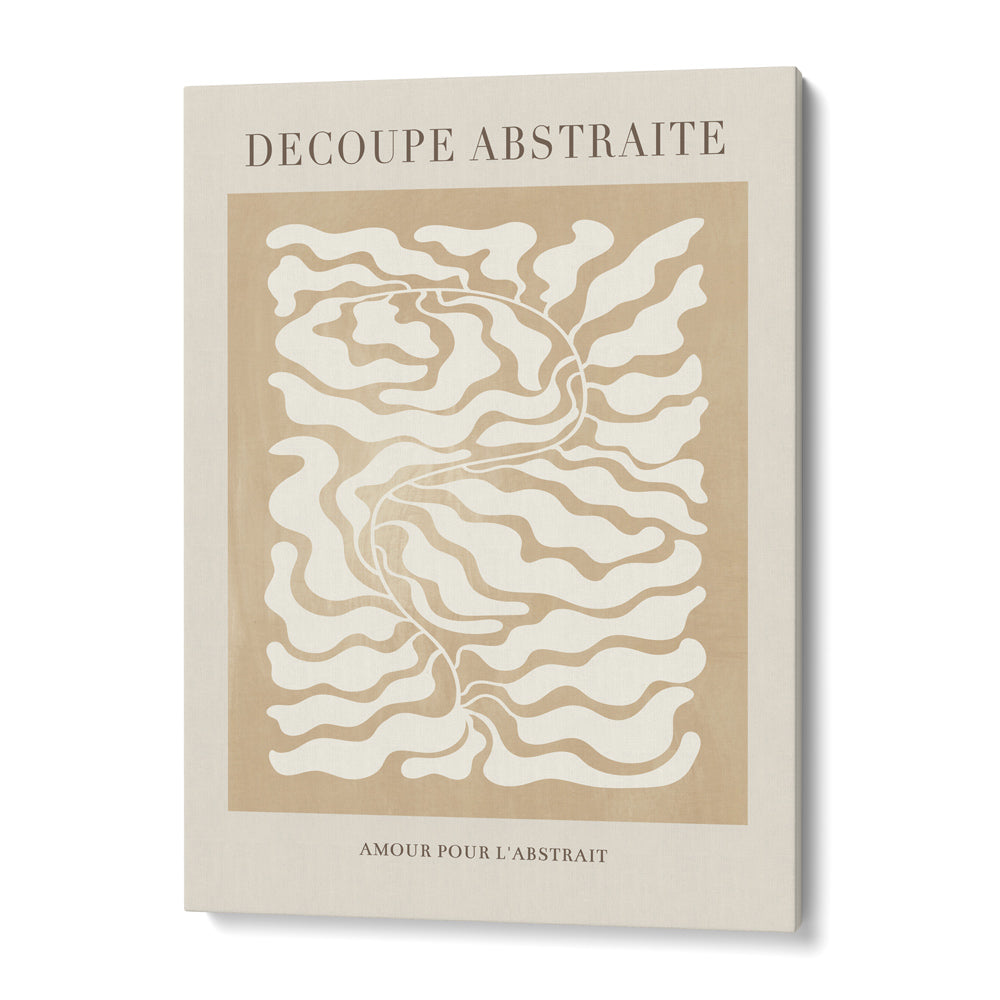 Decoupe Abstraite - Beige Abstract Art Paintings-Gallery Wrap-Nook At You