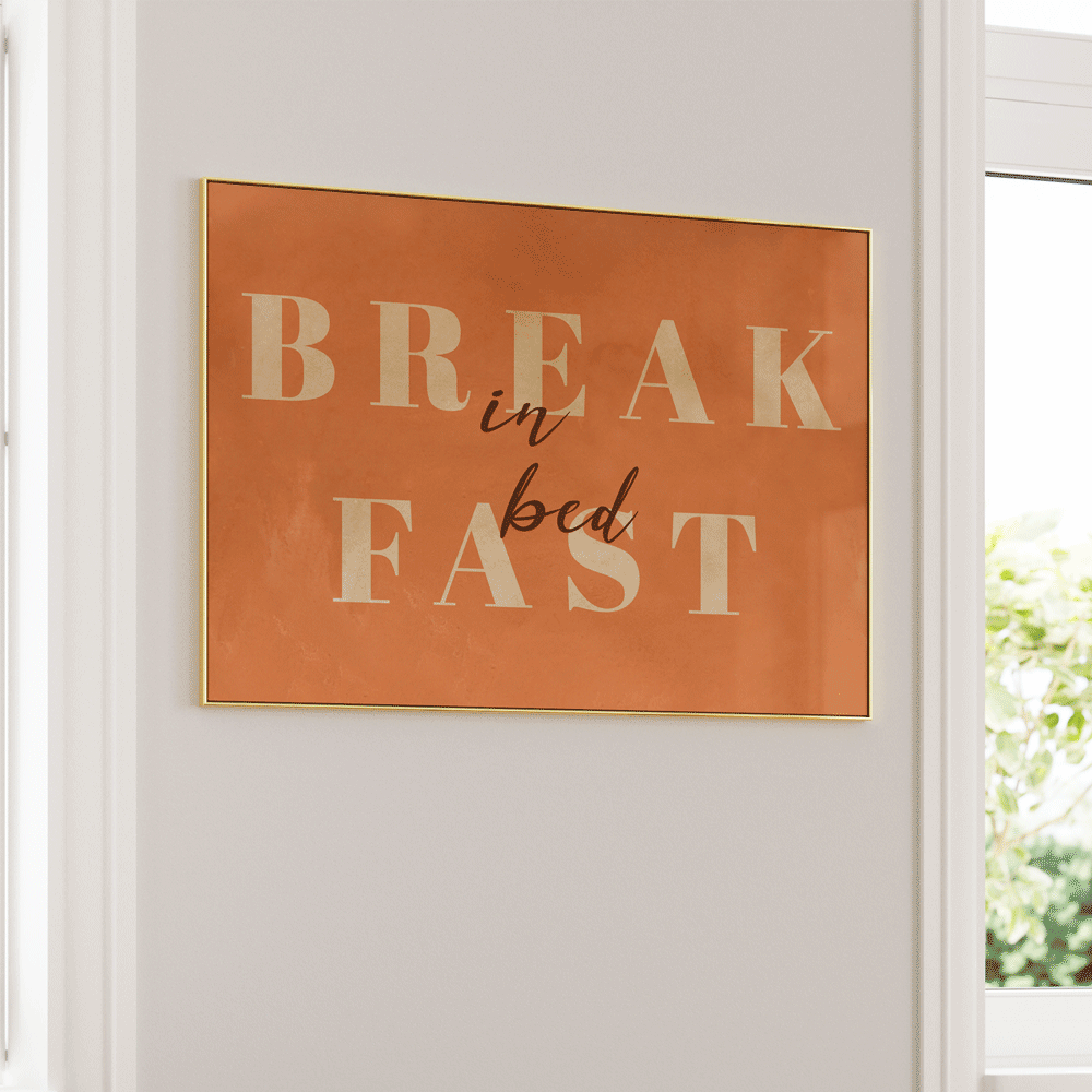 Breakfast In Bed Boho Art - XS / Canvas / Rolled Art - Nook At You