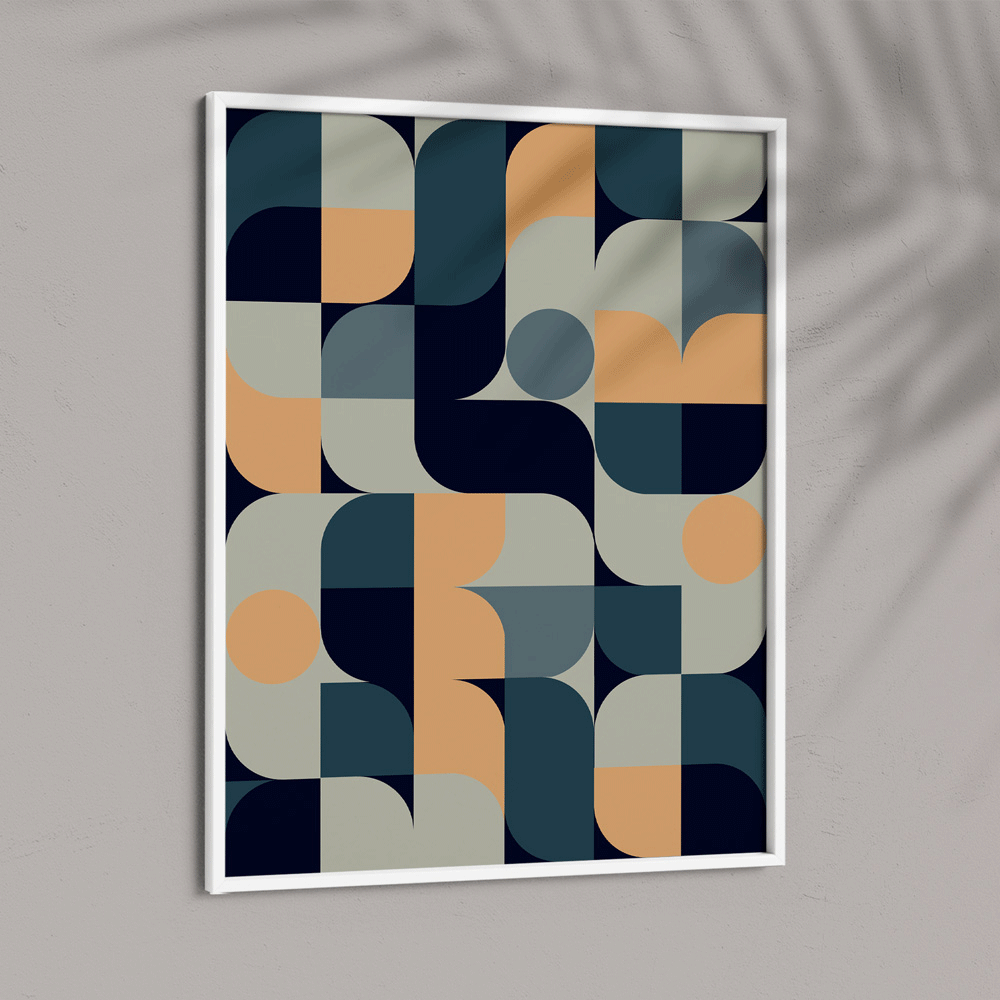 Bauhaus Inspired Abstract - A Abstract Wall Art-Nook At You