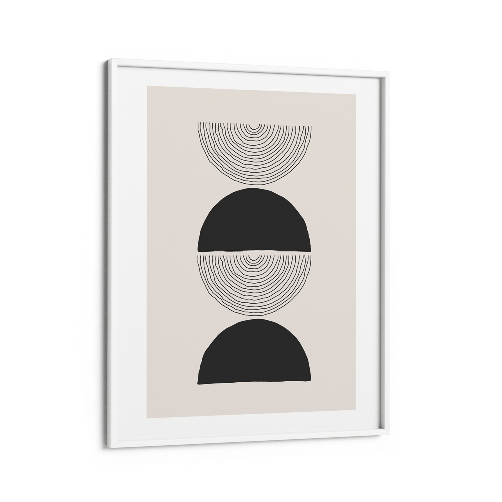 Abstract Geometric II Nook At You Matte Paper White Frame