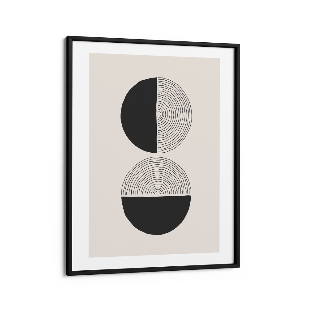 Abstract Geometric III Nook At You Matte Paper Black Frame