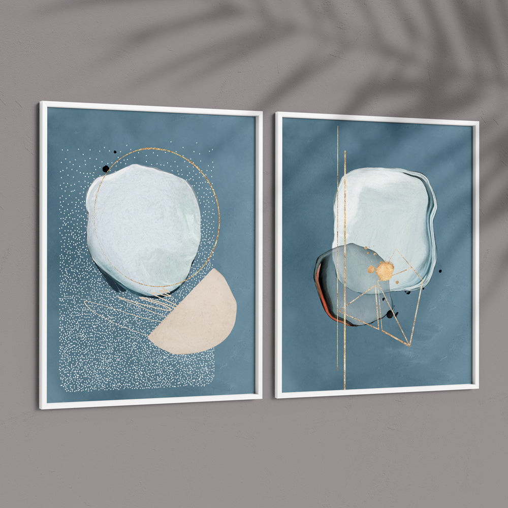 Sapphire Set of 2 - XS / Matte Paper / Rolled Art - Nook At You