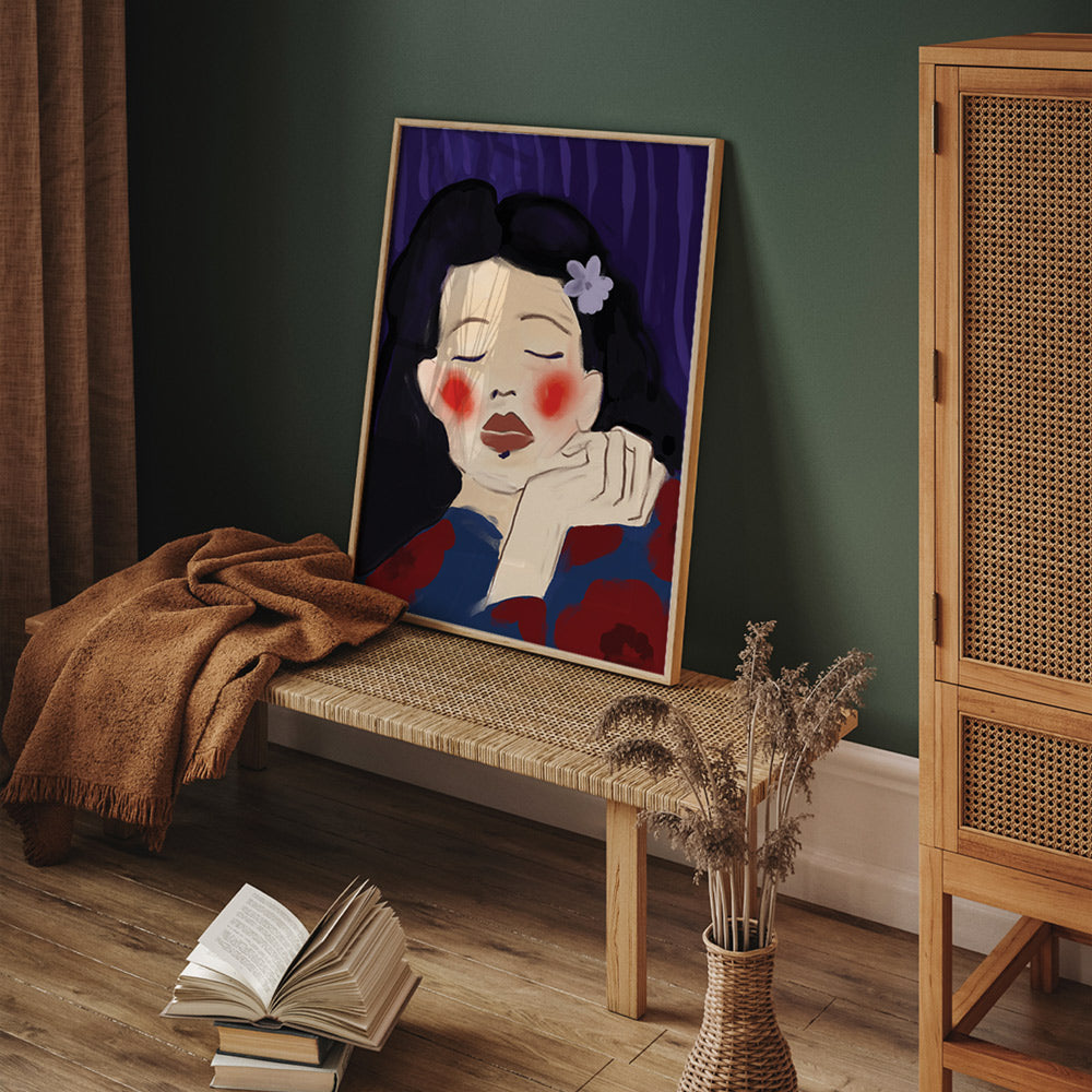 Blush Nook At You Matte Paper Rolled Art