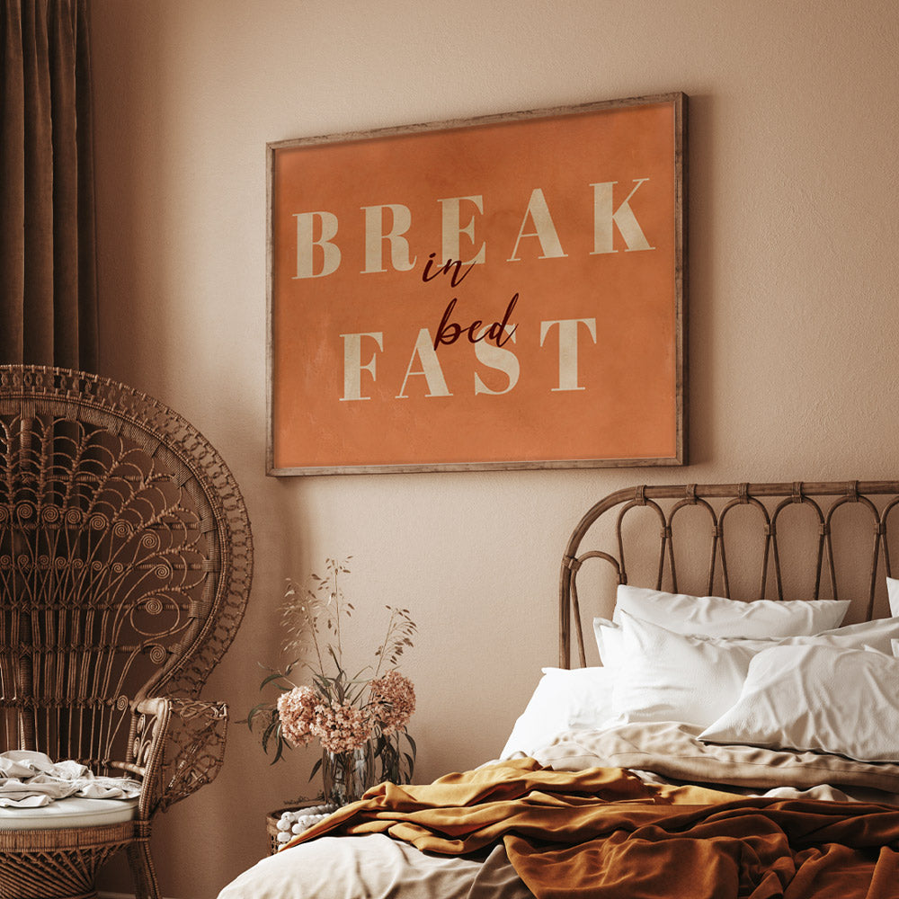 Breakfast In Bed Boho Art - XS / Canvas / Rolled Art - Nook At You