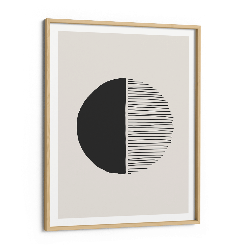 Abstract Geometric V Nook At You Matte Paper Wooden Frame