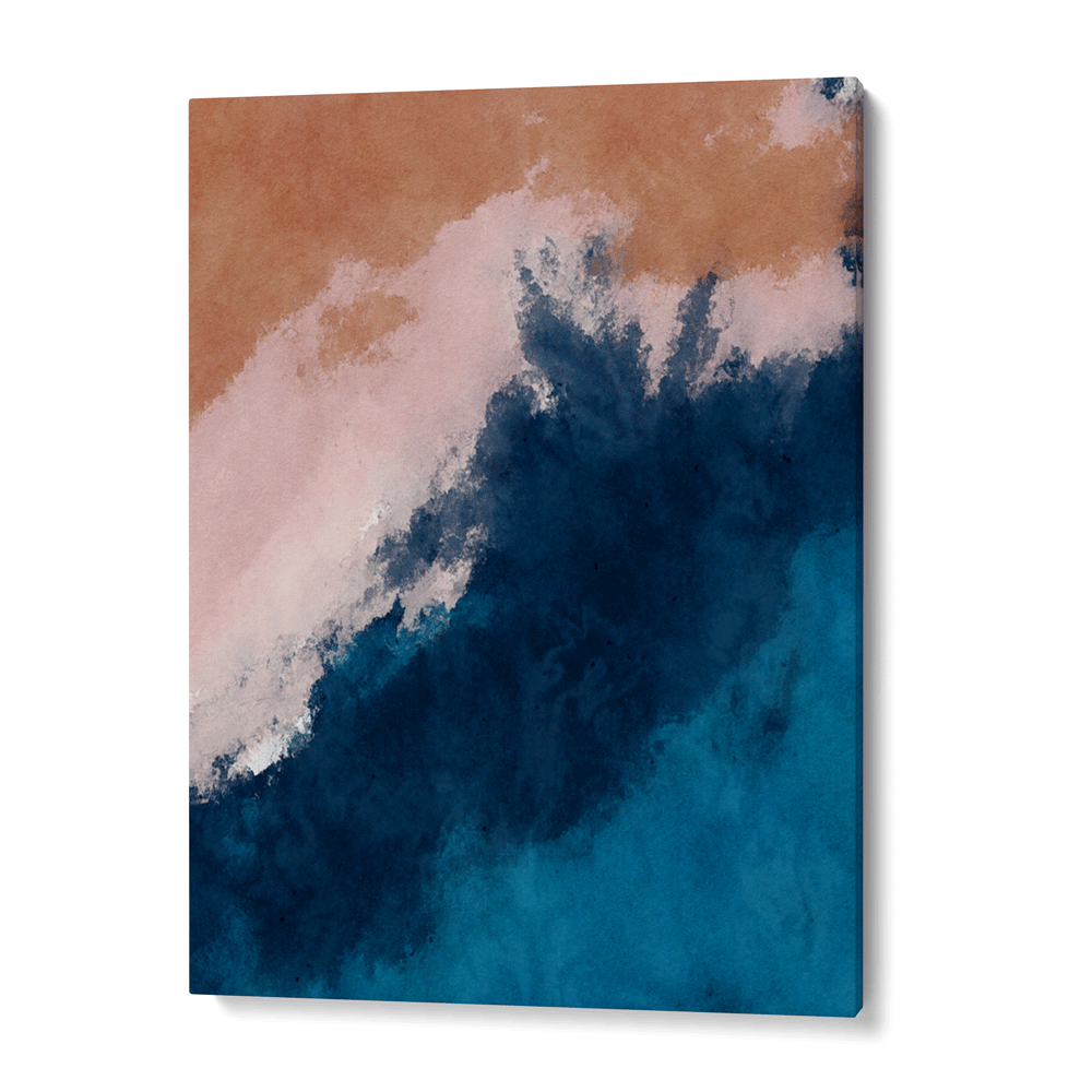 Indigo Edge Abstract Wall Art-Gallery Wrap-Nook At You