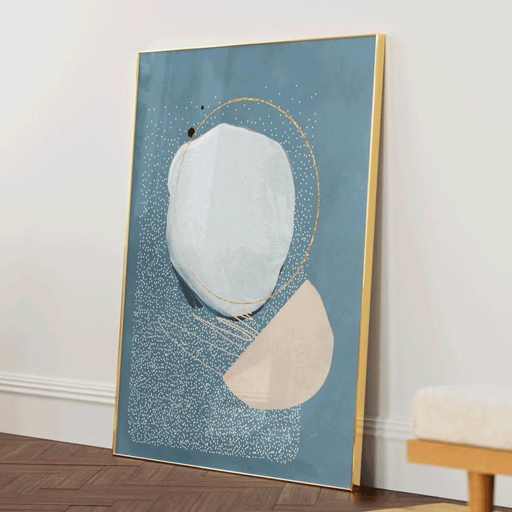 End Abstract Prints-Gold Metal Frame-Nook At You