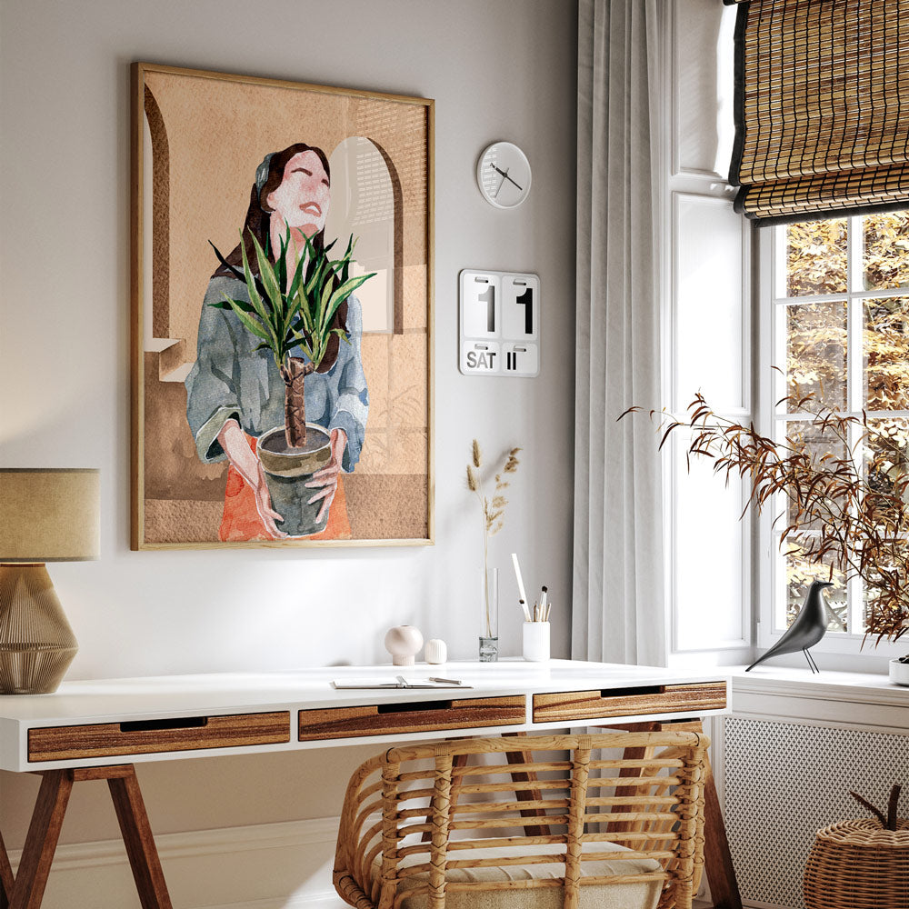 Happiness Nook At You Matte Paper Rolled Art