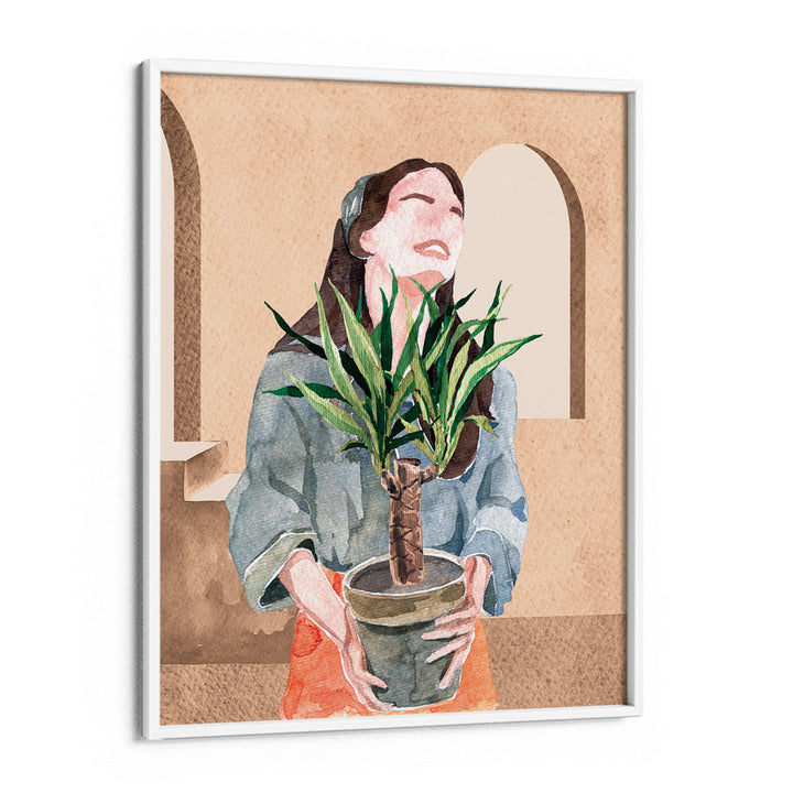 Happiness Nook At You Matte Paper White Frame