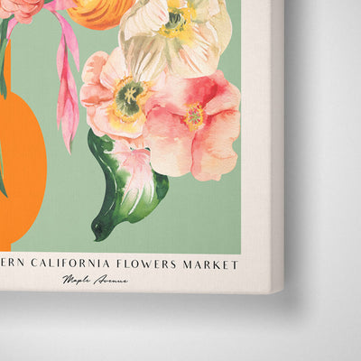 Flower Market - California Nook At You Canvas Gallery Wrap