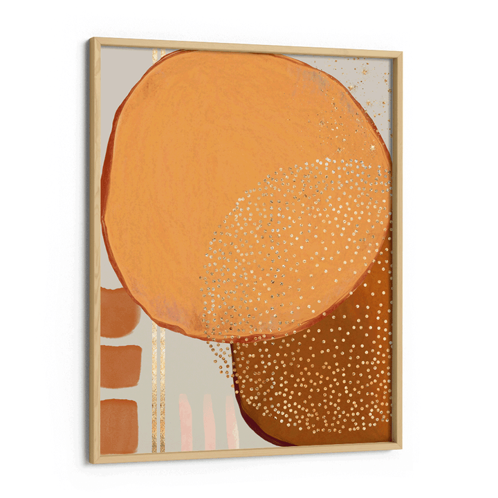 Golden Flight Abstract Wall Art-Wooden Frame-Nook At You