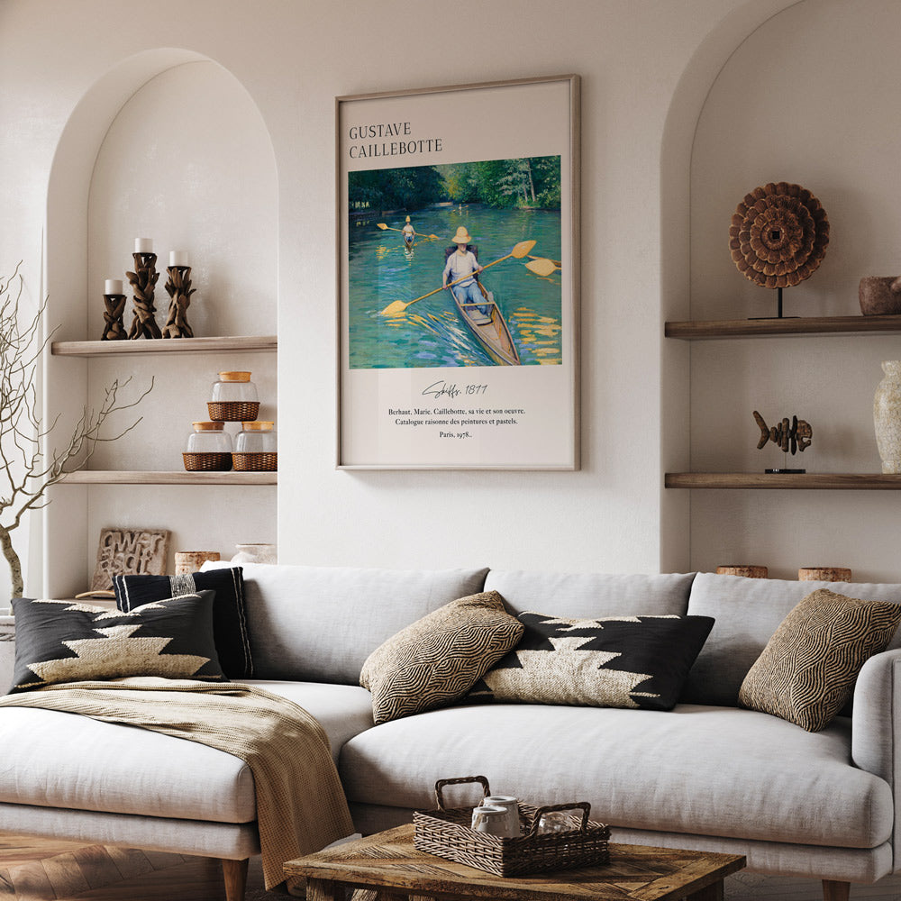 Gustave Caillebotte - Skiffs 1877 Nook At You Matte Paper Rolled Art