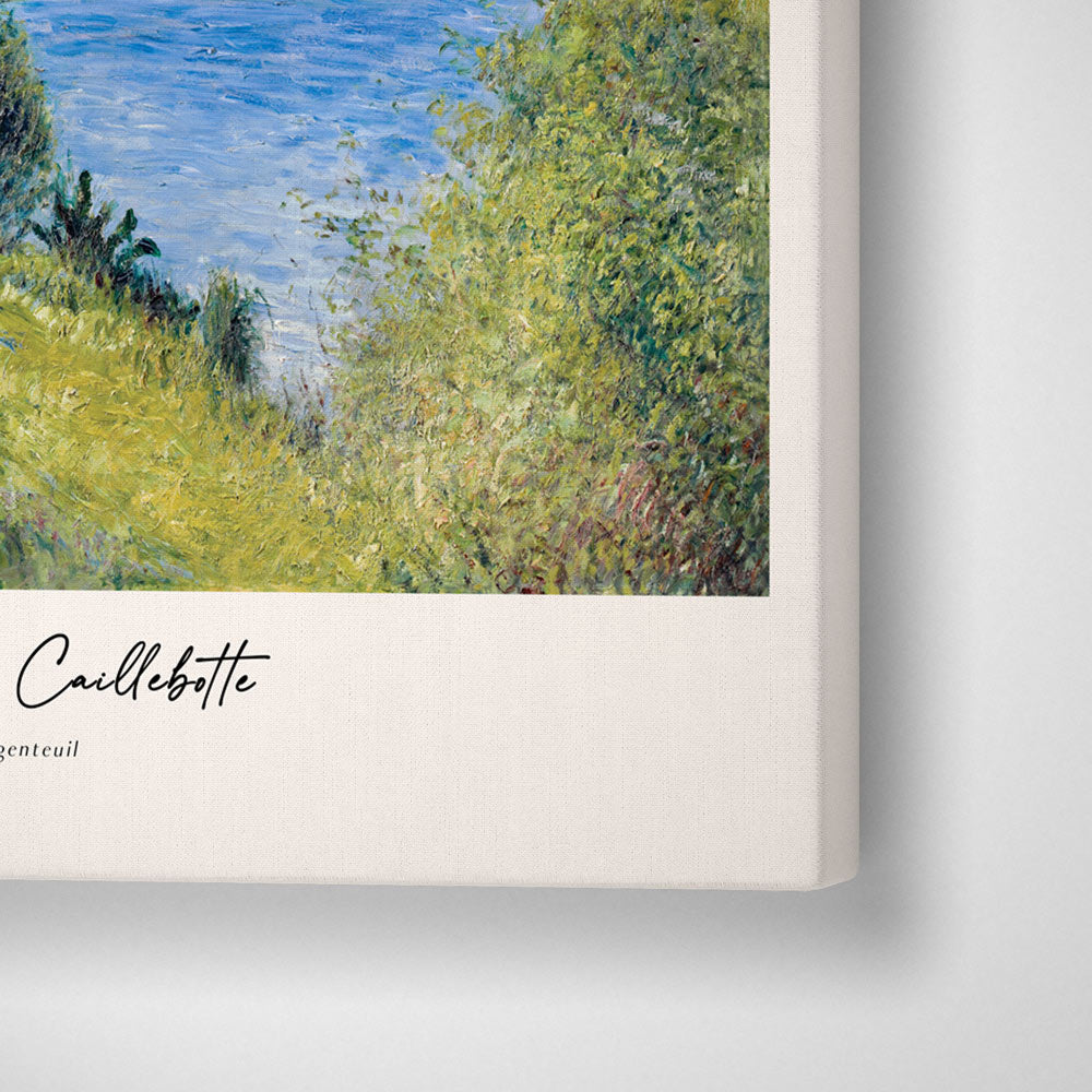 Gustave Caillebotte - The Seine At Argenteuil - XS / Canvas / Rolled Art - Nook At You