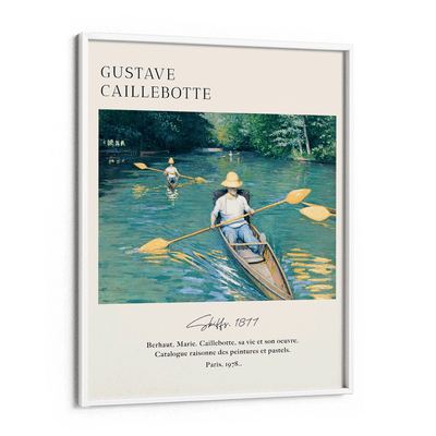 Gustave Caillebotte - Skiffs 1877 Nook At You Matte Paper White Frame