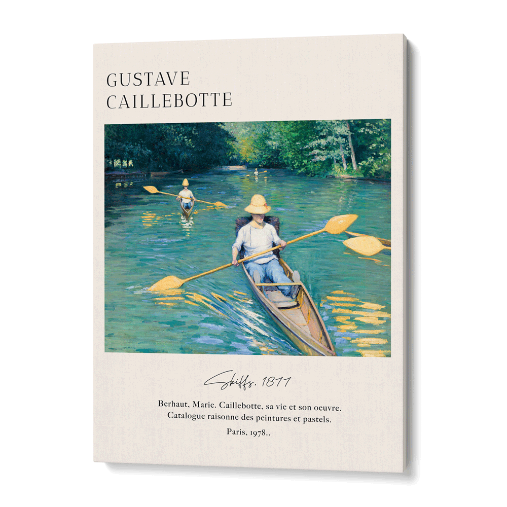 Gustave Caillebotte - Skiffs 1877 Nook At You Canvas Gallery Wrap