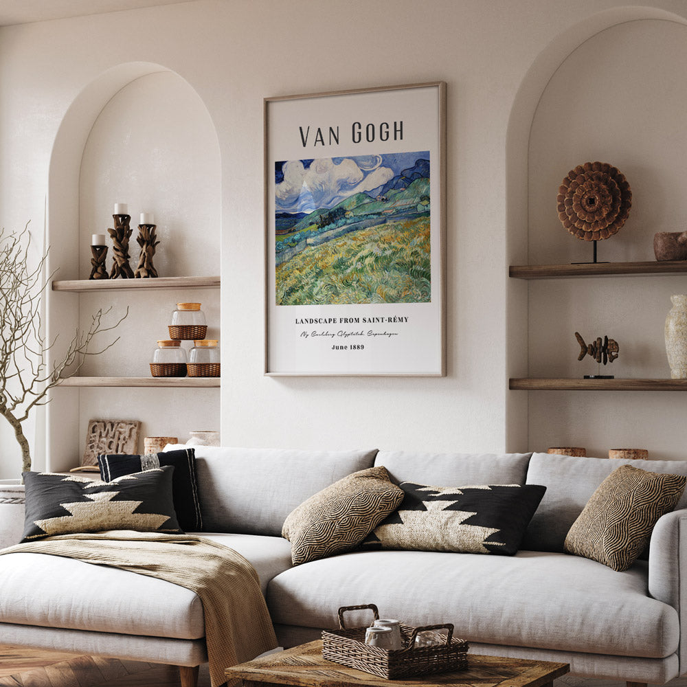 Vincent Van Gogh - Landscape From Saint-Remy (1889) Nook At You