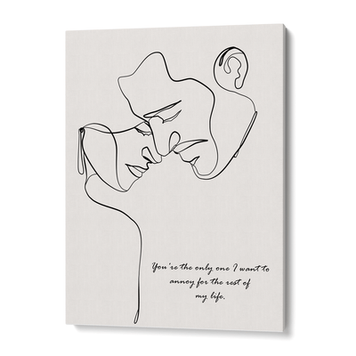Personalized Line Art - Love (Beige) Nook At You  