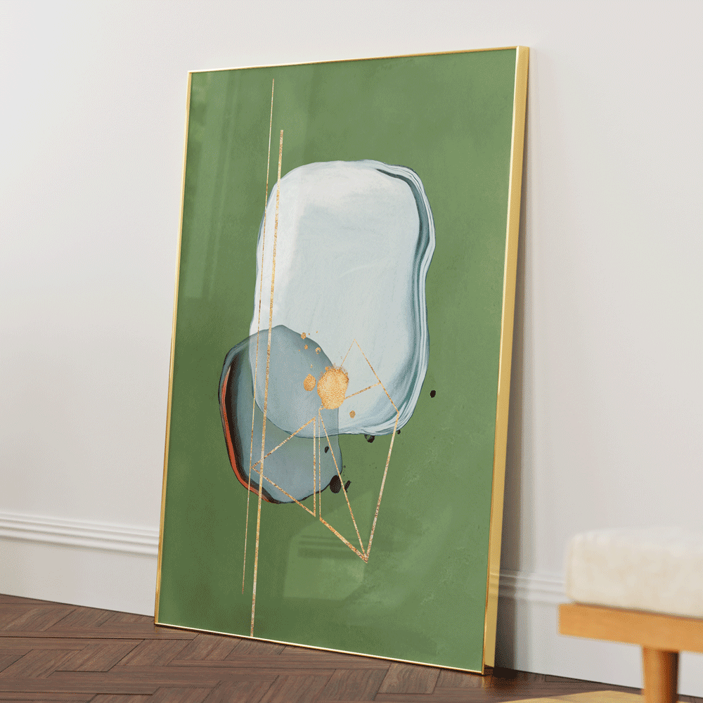 Mint Julep - I Abstract Prints - XS / Matte Paper / Rolled Art - Nook At You