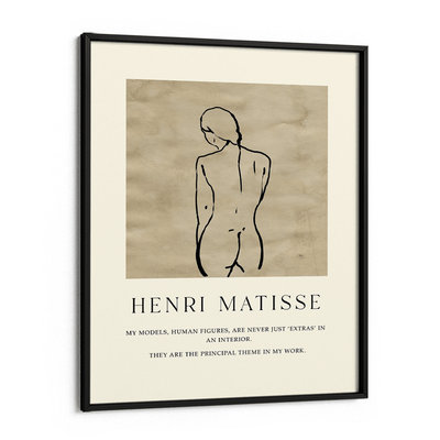 Maquette (Matisse Inspired) Nook At You Matte Paper Black Frame