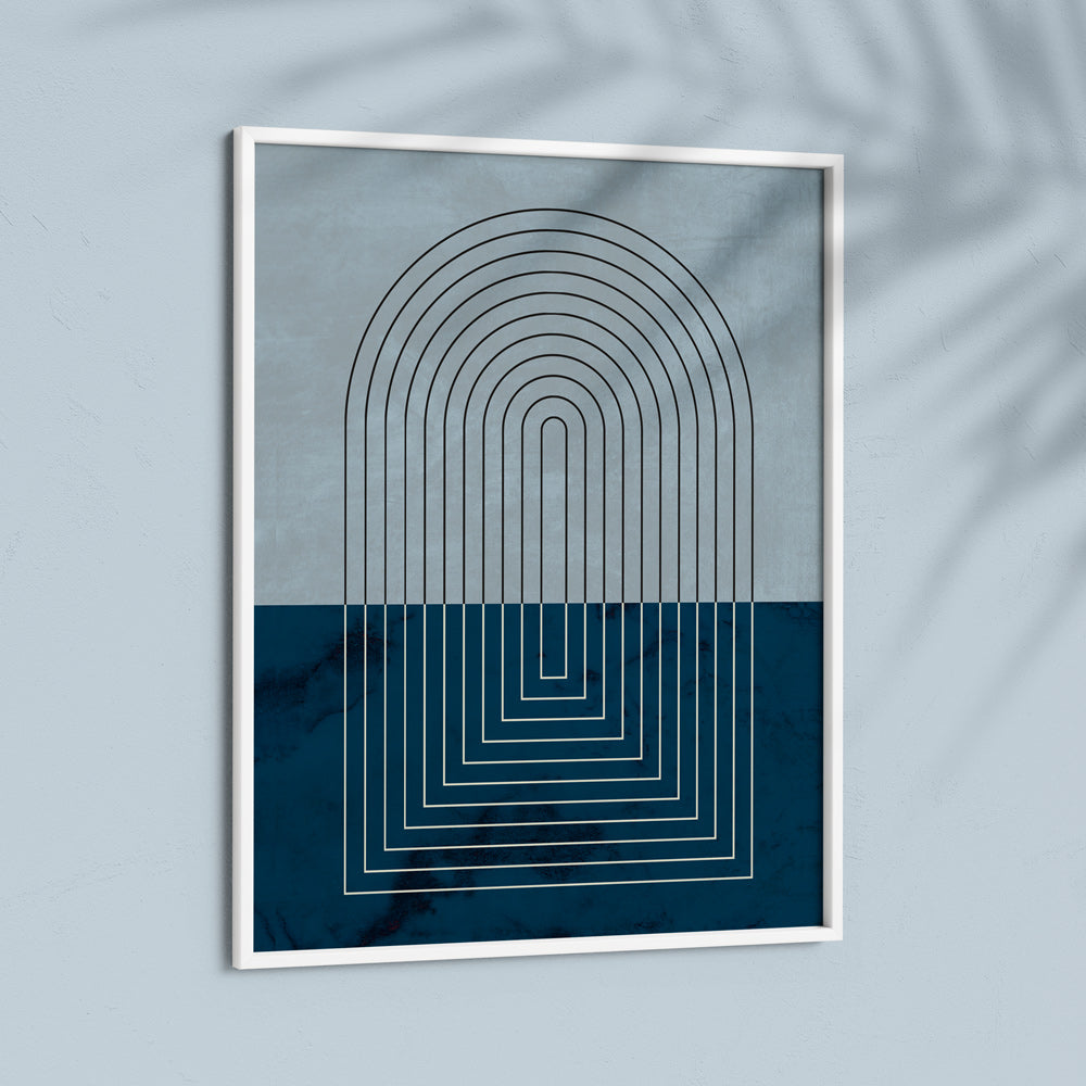 Deep Blue Geometric Nook At You