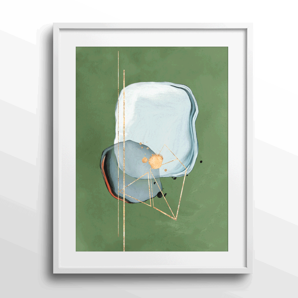 Mint Julep - I Abstract Prints - XS / Matte Paper / Rolled Art - Nook At You