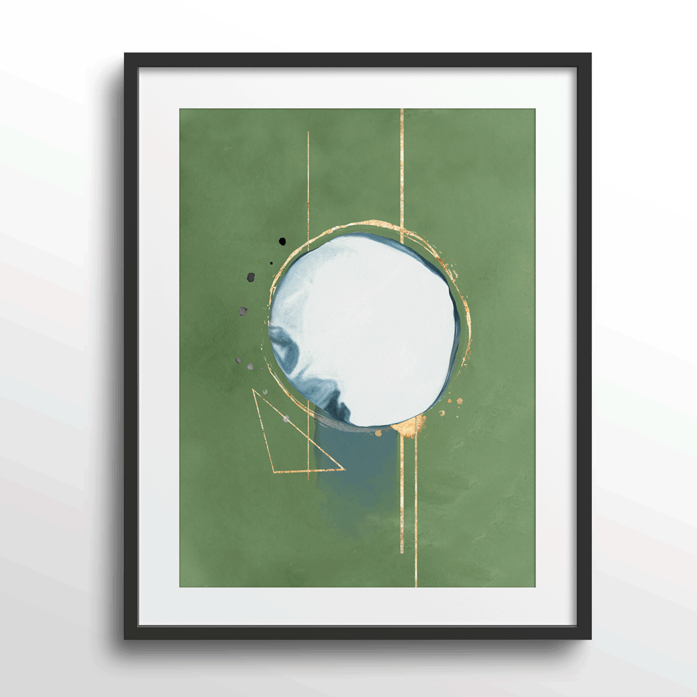 Mint Julep - II Abstract Prints - XS / Matte Paper / Rolled Art - Nook At You