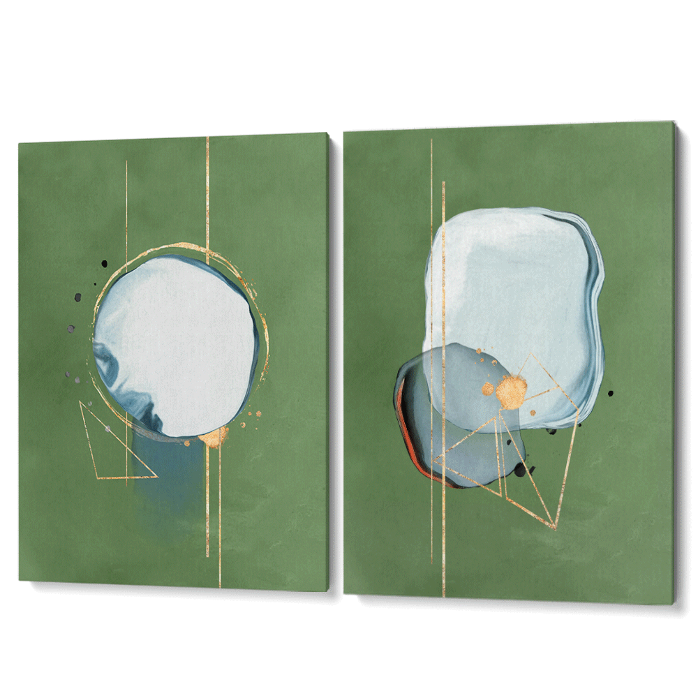 Mint Julep Set of 2-Gallery Wrap-Nook At You