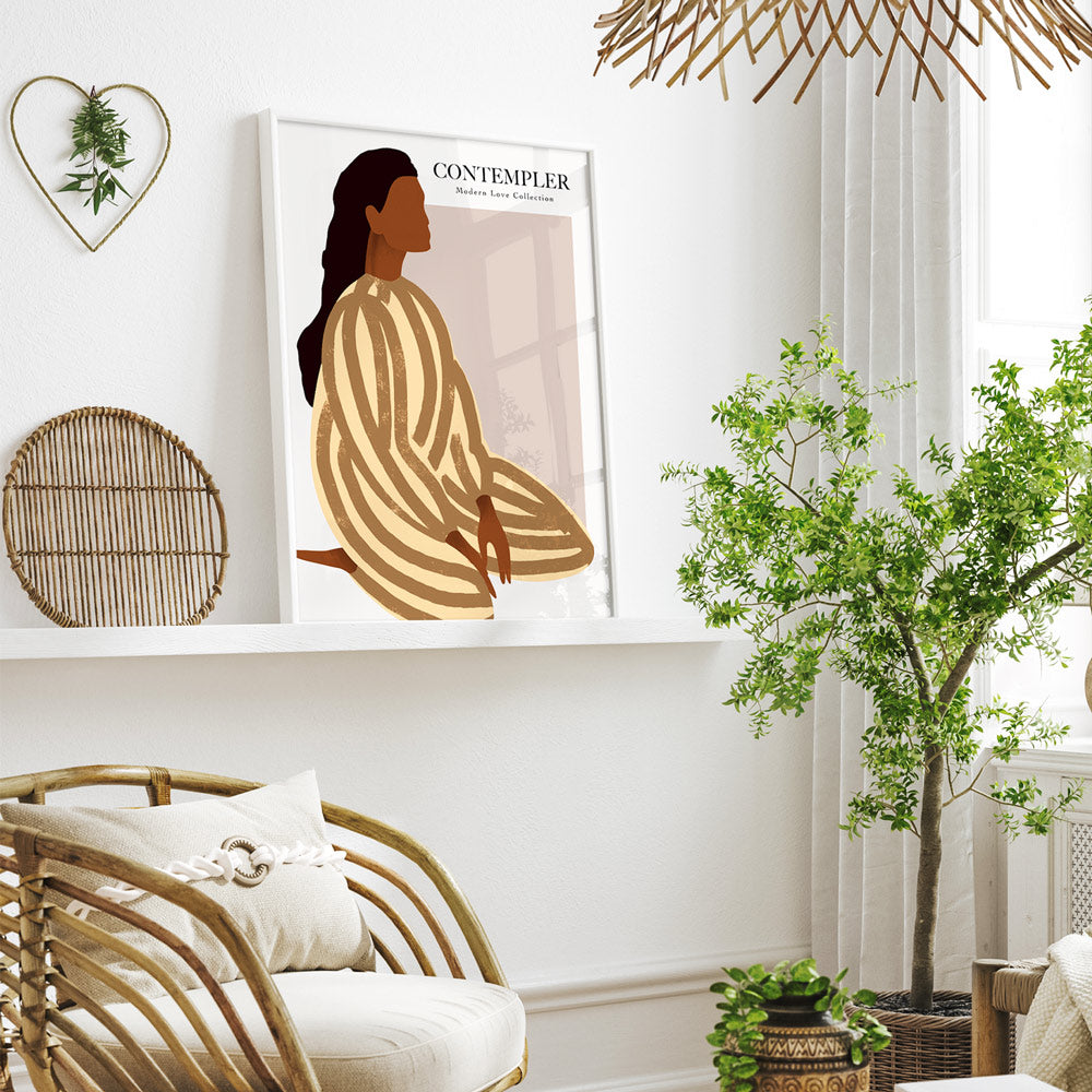 Contempler Nook At You Matte Paper Rolled Art