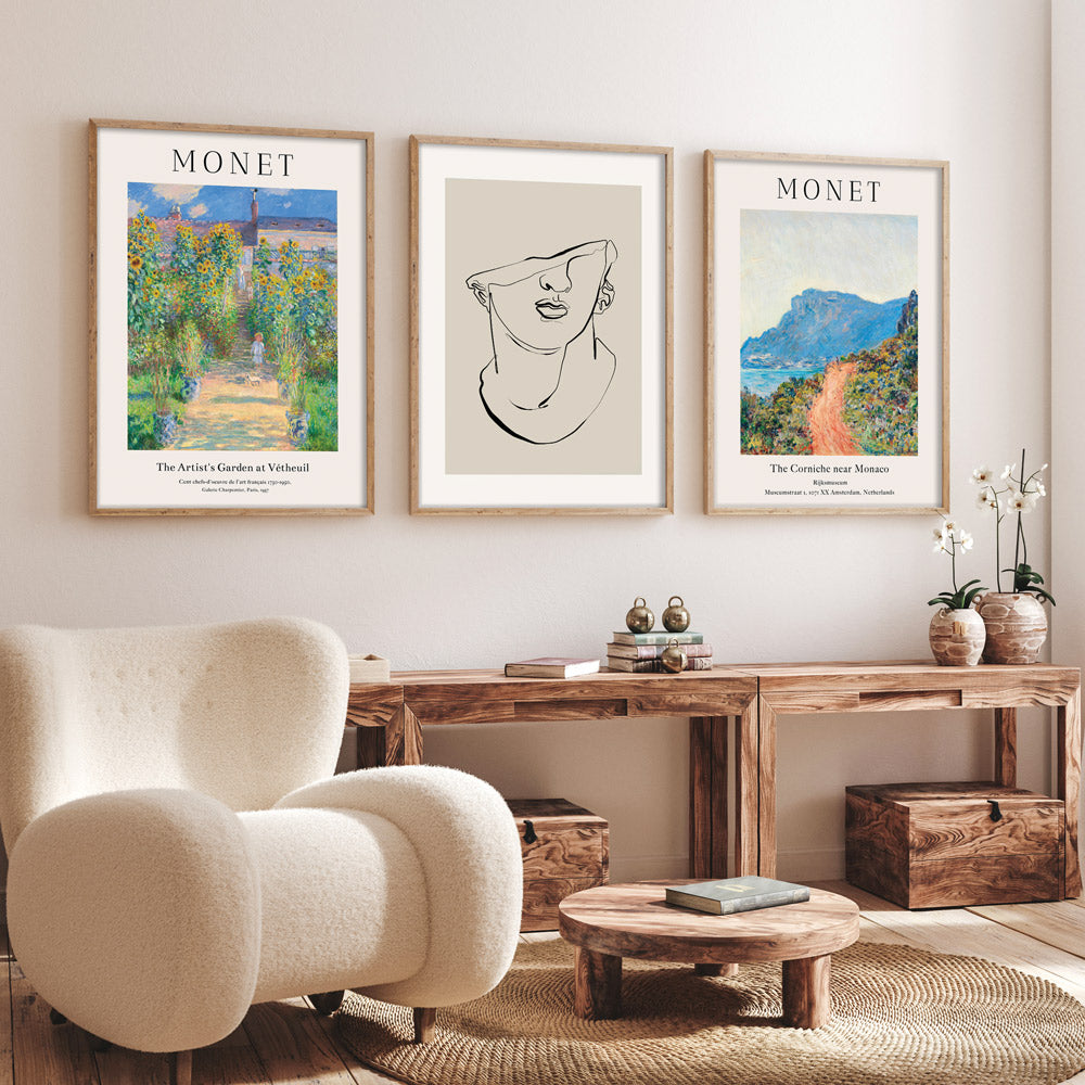 Claude Monet- Garden At Vétheuil Nook At You Matte Paper Rolled Art