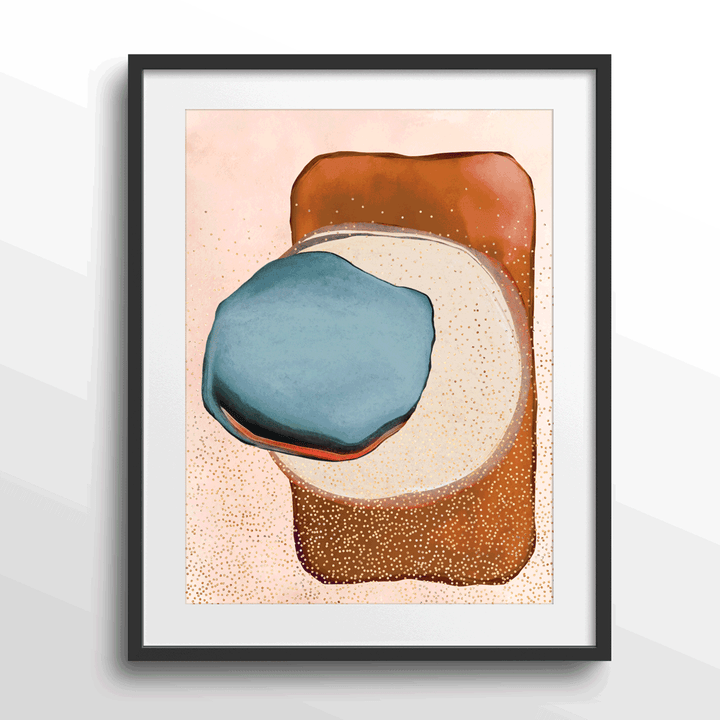 Movement Abstract Prints-Black Frame With Mount-Nook At You