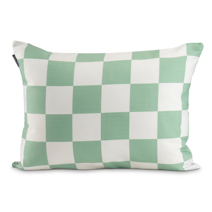 Green Checkered Cushion Cover Nook At You