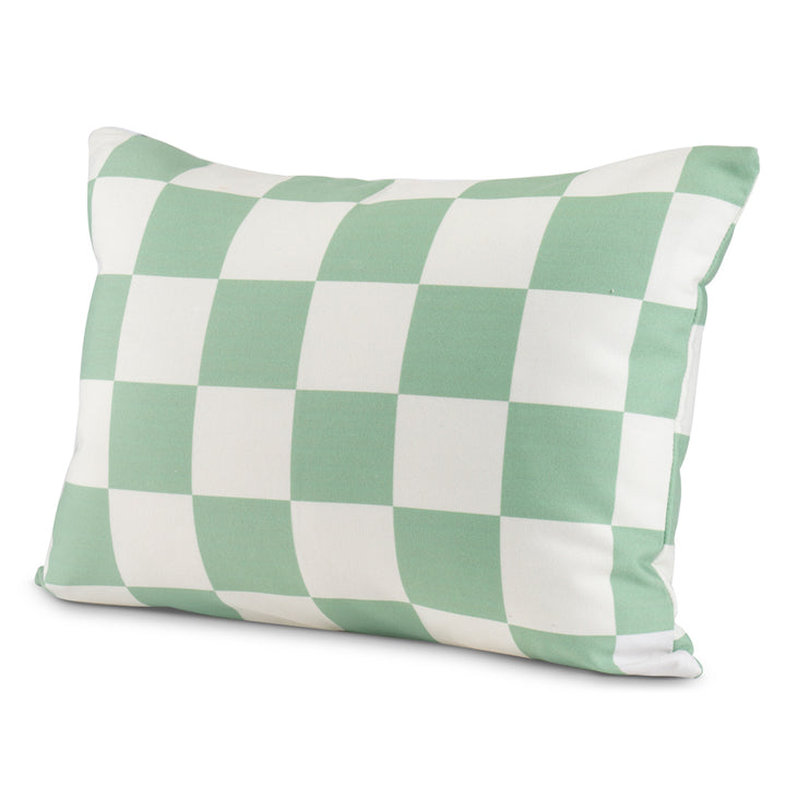 Green Checkered Cushion Cover Nook At You