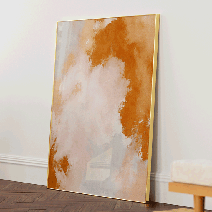 Release Abstract Wall Art-Gold Metal Frame-Nook At You