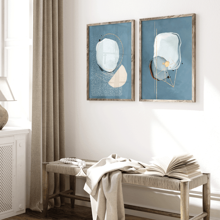 Sapphire Set of 2-Rolled Art-Nook At You