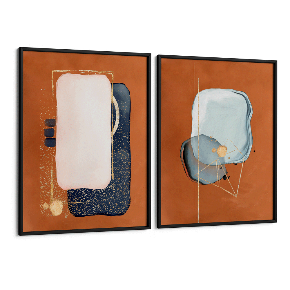 Terracotta Set of 2 - XS / Matte Paper / Rolled Art - Nook At You