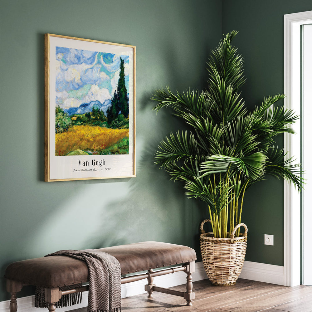 Vincent Van Gogh - Wheat Fields 1889 Nook At You Matte Paper Rolled Art