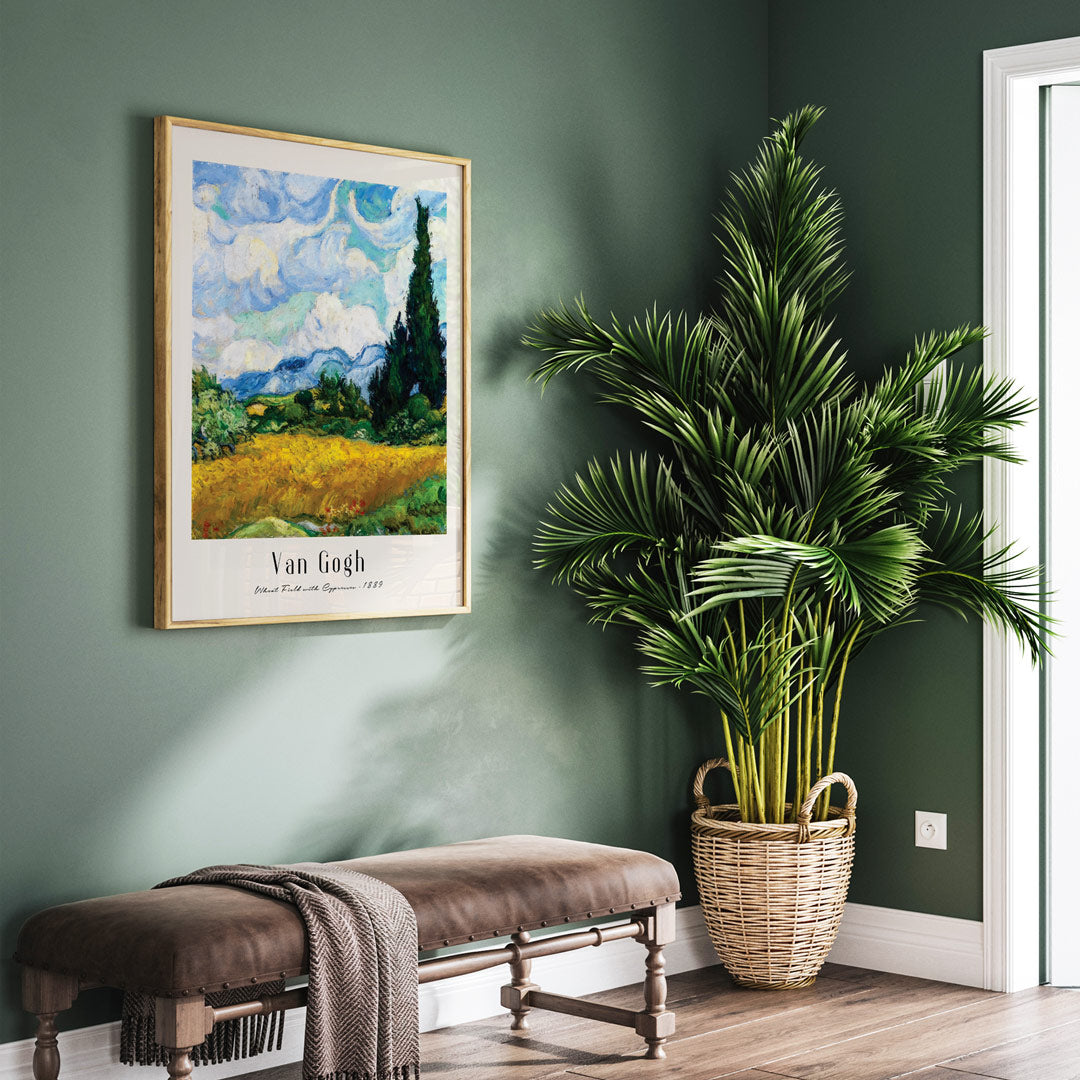 Vincent Van Gogh - Wheat Fields 1889 - XS / Matte Paper / Rolled Art - Nook At You