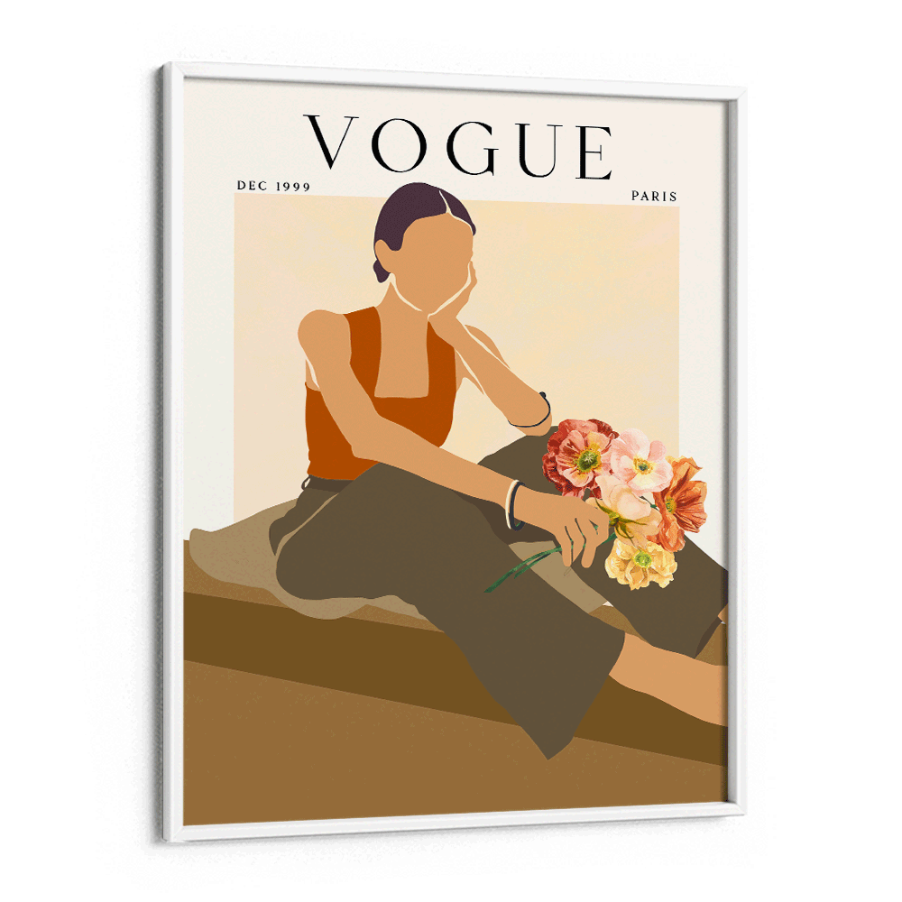 Abstract Vogue - Dec 1999 Nook At You Matte Paper White Frame