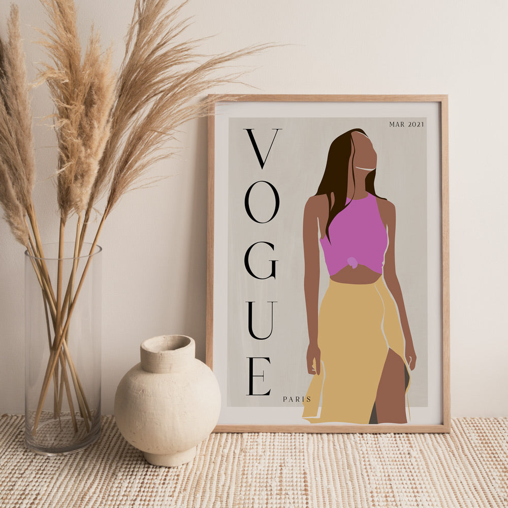 Abstract Vogue - March 2021 Nook At You Matte Paper Rolled Art