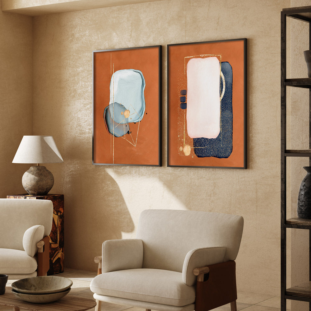 Ethereal Catch Abstract Painting-Rolled Art-Nook At You