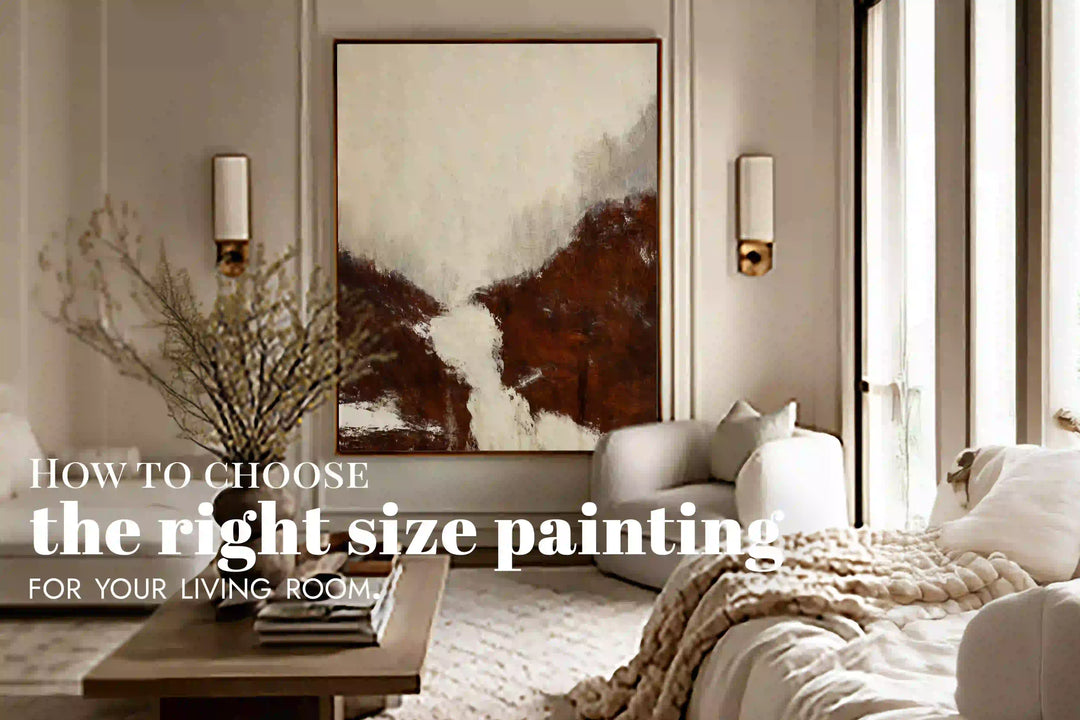How to choose the right size painting for your living room